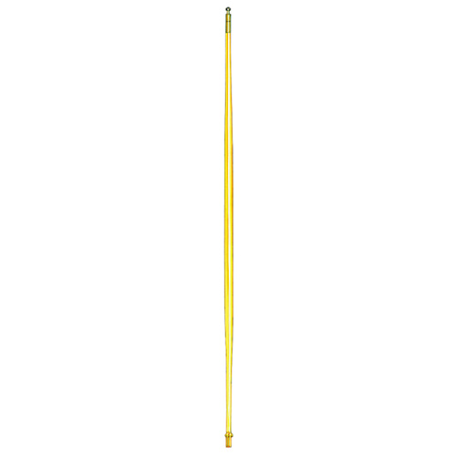 Tapered Tournament Fibreglass Golf Flag Pole - Yellow